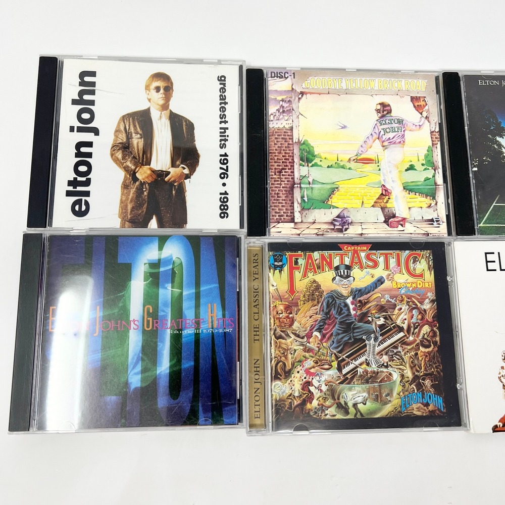 Elton John CD Lot 6 Albums Goodbye Yellow Brick Road Greatest Hits Rocket Man - Picture 4 of 15